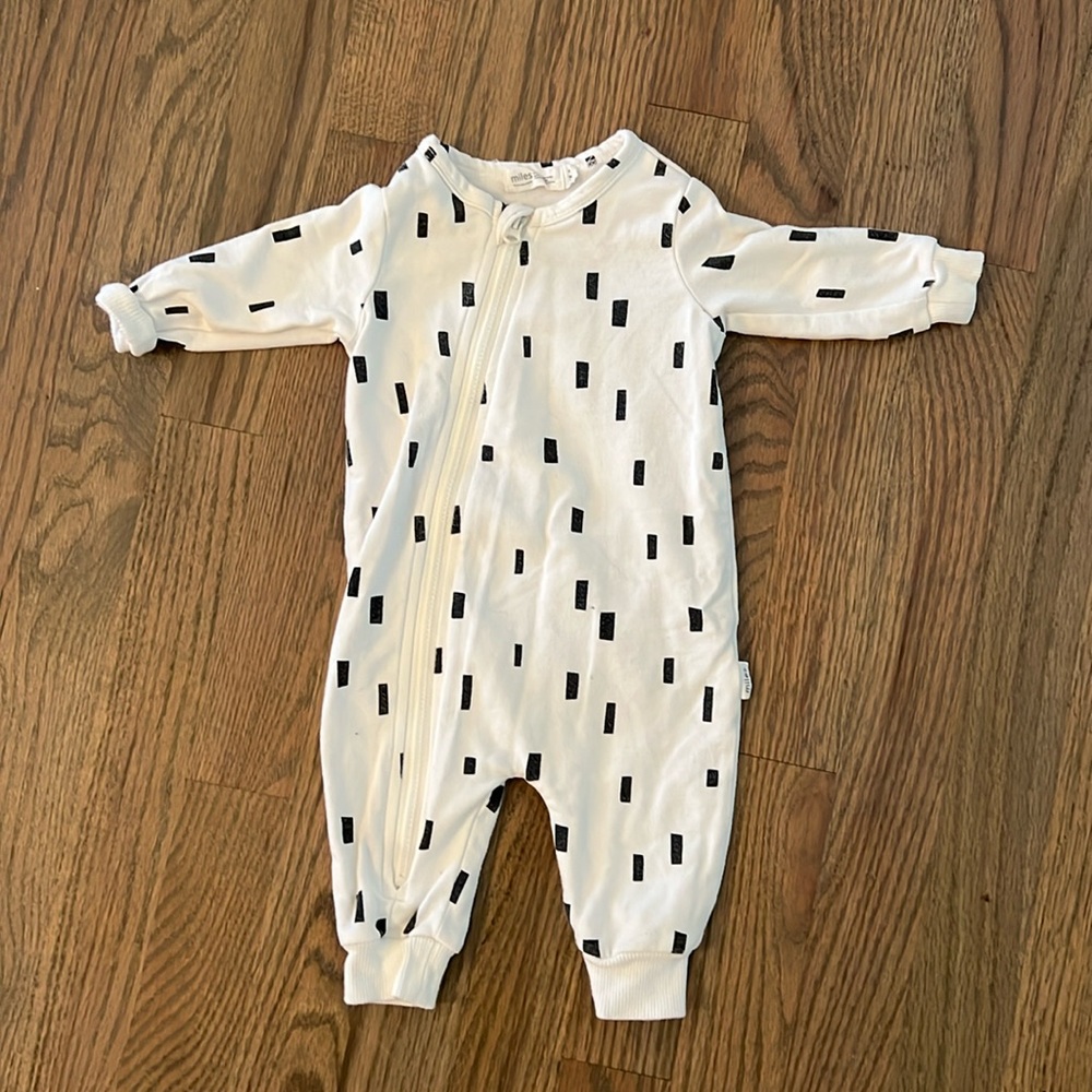 Miles zip up onesie outfit